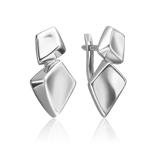 Серьги с английским замком из серебра 02-4971-00-000-0200