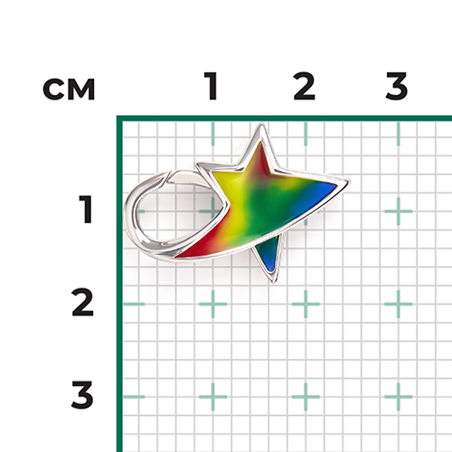 Соул «Звезда» из серебра с эмалью 14-0008-00-000-0200