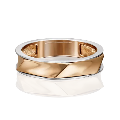 Обручальное кольцо из комбинированного золота 01-5435-00-000-1111-39