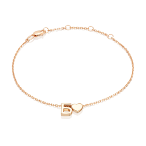 Браслет «Буква Б» из красного золота 05-0858-Б-000-1110