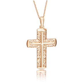 Декоративный крест из красного золота 03-2477-00-000-1110-65