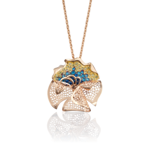 Подвеска из красного золота с фианитами 03-2524-00-404-1110-65