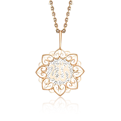 Мусульманская подвеска из красного золота 03-2527-00-000-1110-65