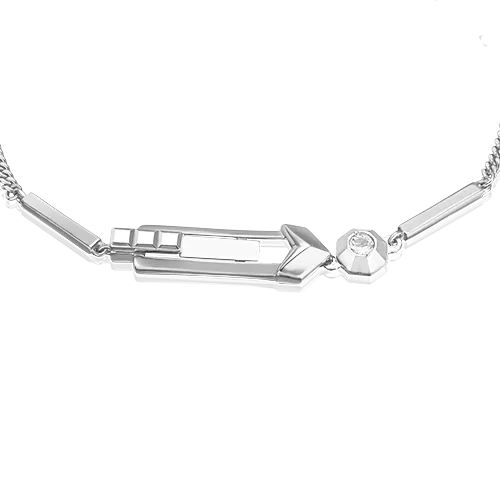 Браслет из белого золота с натуральным топазом white 05-0754-00-201-1120