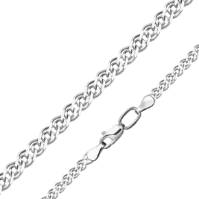 Цепь из белого золота с алмазной гранью (плетение «Нонна») 21-0511-060-1120-17