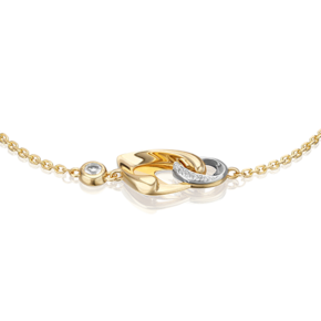 Браслет «Настроение» из комбинированного золота с натуральными топазами white 05-0704-00-201-1121