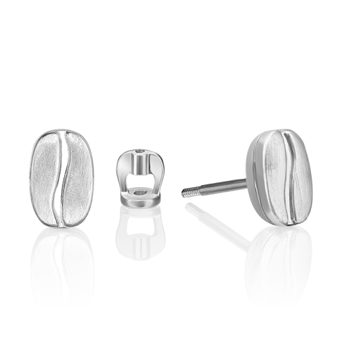 Серьги-пусеты из белого золота 02-4916-00-000-1120