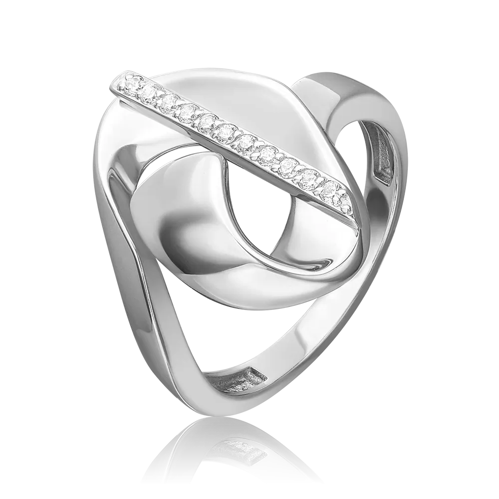 Кольцо из серебра с фианитами 01-5640-00-401-0200