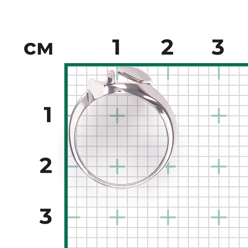 Кольцо из серебра с фианитами 01-5640-00-401-0200