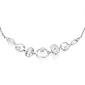 Браслет из белого золота с натуральными топазами white