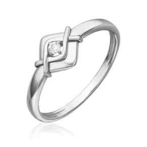 Кольцо из белого золота с бриллиантом 01-5812-00-101-1120