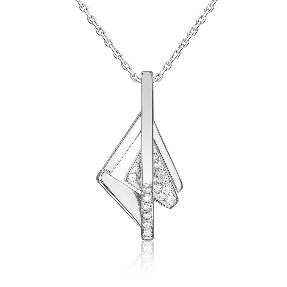 Подвеска из серебра с фианитами 03-3424-00-401-0200