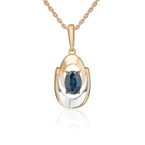 Подвеска из красного золота с сапфиром 03-3613-00-102-1110