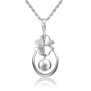 Подвеска «Клевер. Незабываемые моменты» из белого золота с бриллиантами 03-3281-00-101-1120