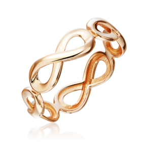 Кольцо «Гармония бесконечности» из красного золота 01-5844-00-000-1110