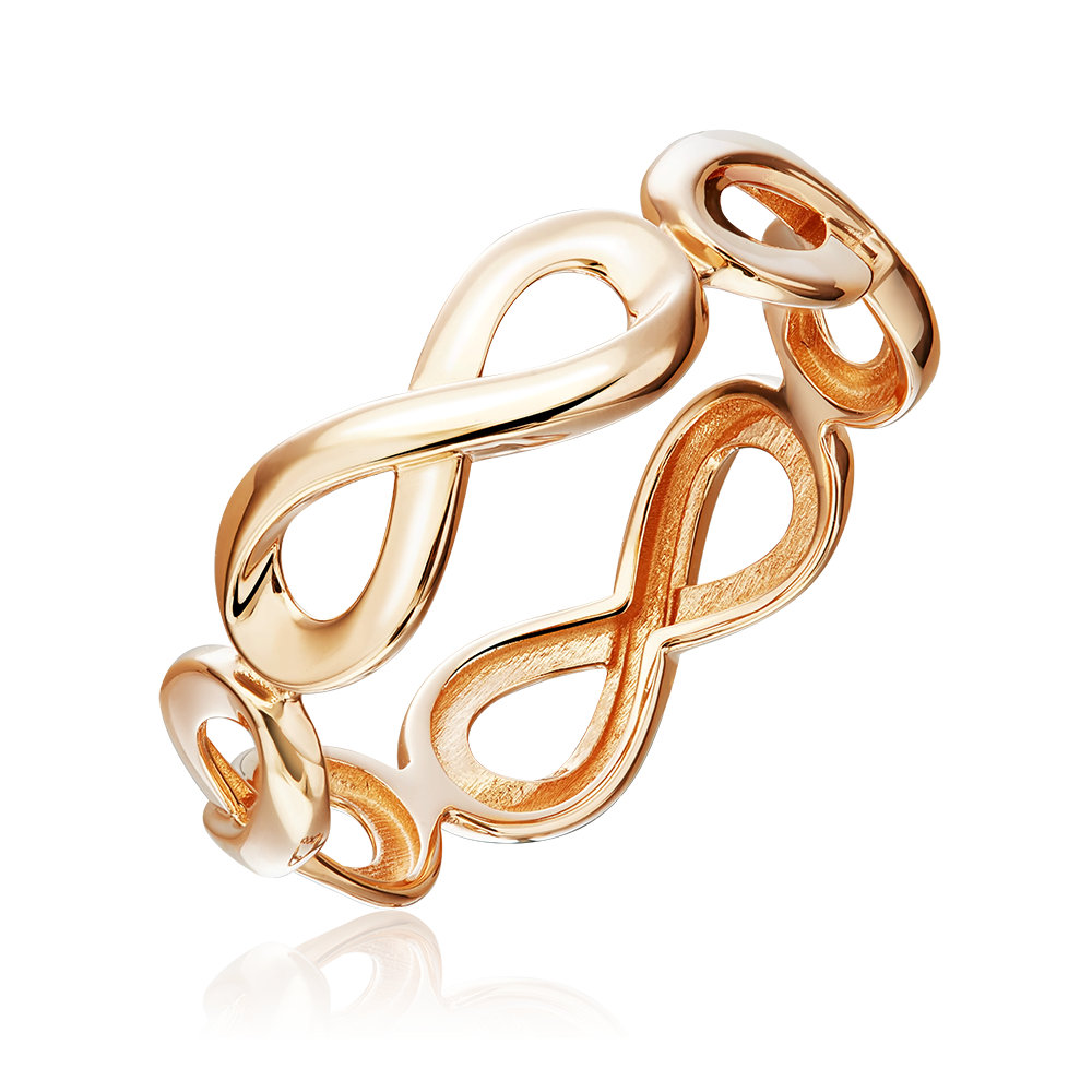 Кольцо «Гармония бесконечности» из красного золота 01-5844-00-000-1110