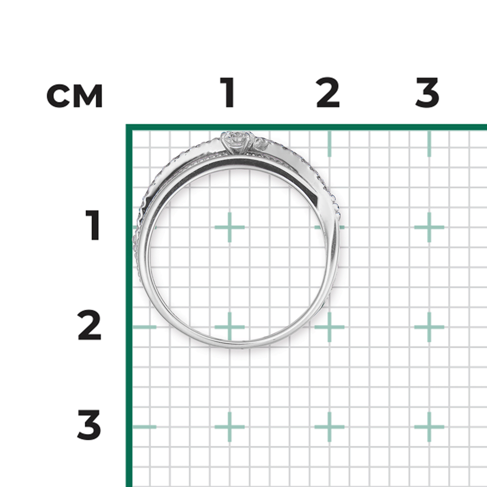 Кольцо из белого золота с бриллиантами 01-5220-00-101-1120-30