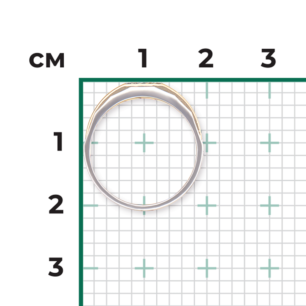 Кольцо из комбинированного золота с бриллиантами 01-5162-00-101-1121-30