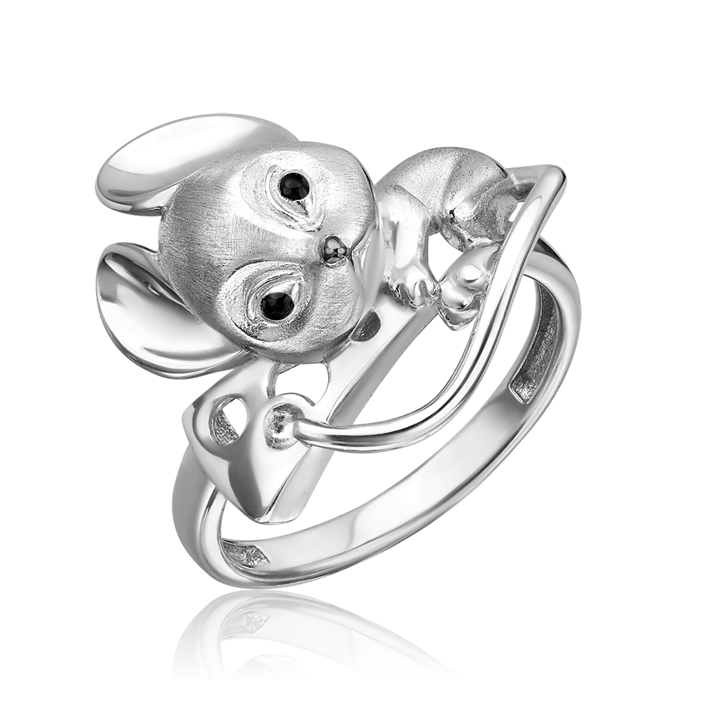 Кольцо «Мышь» из серебра с эмалью 01-5596-00-000-0200