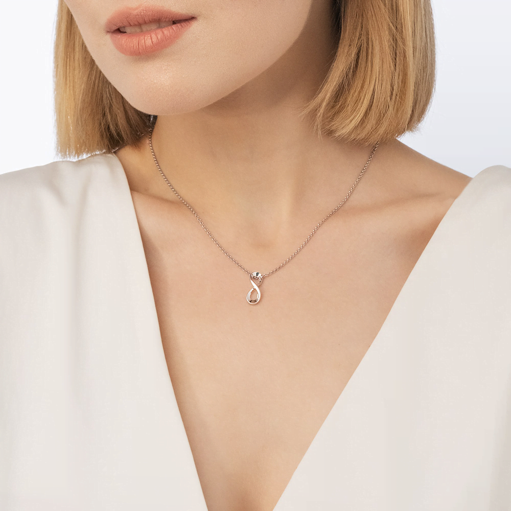 Подвеска-бегунок «Бесконечность» из белого золота 03-3051-00-000-1120-02