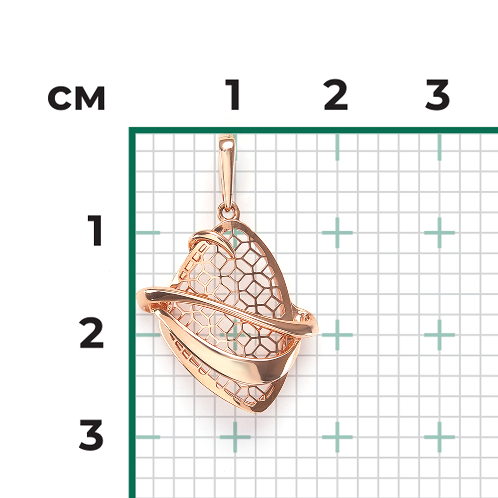 Подвеска из красного золота 03-2633-00-000-1110-65
