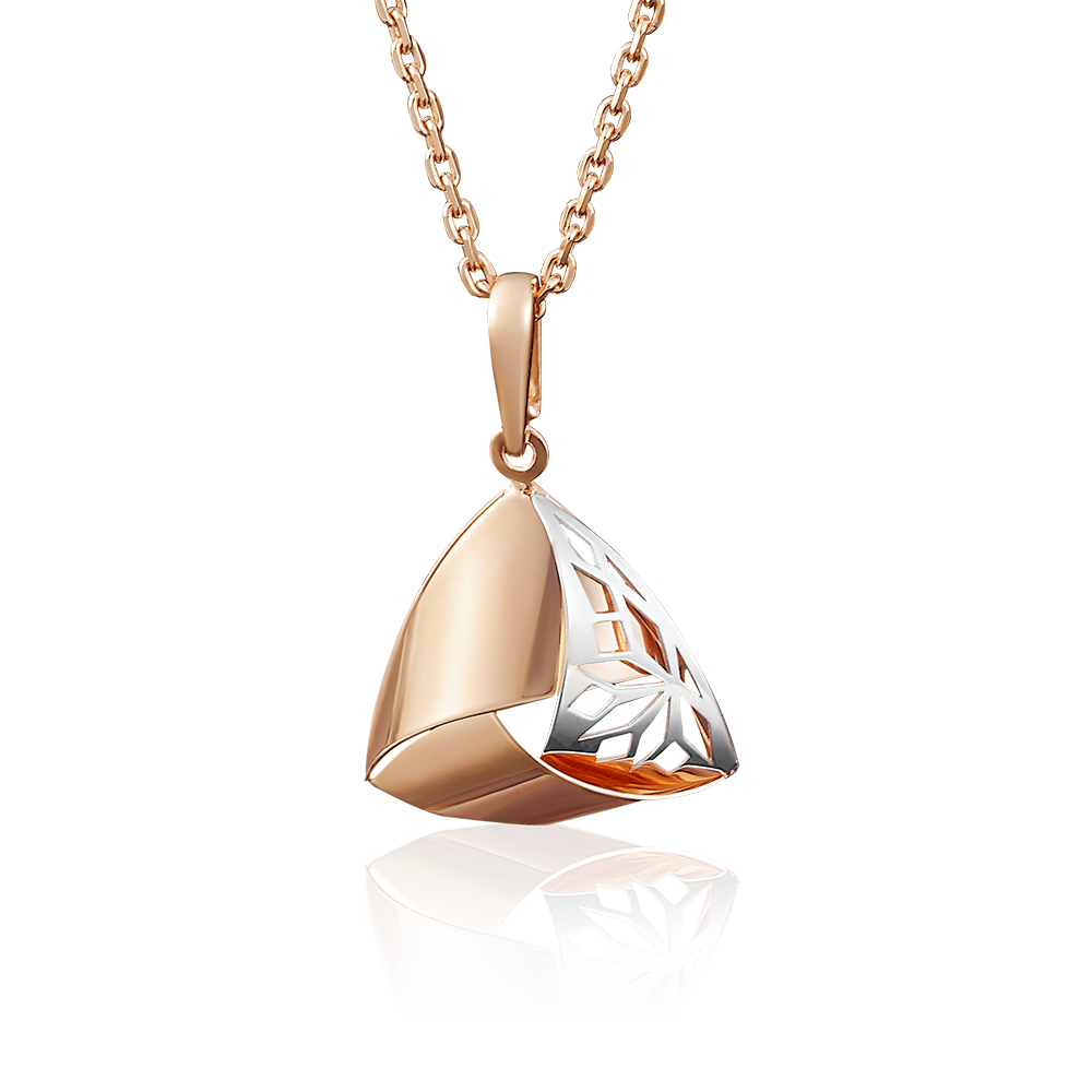 Подвеска из комбинированного золота 03-2642-00-000-1111-65