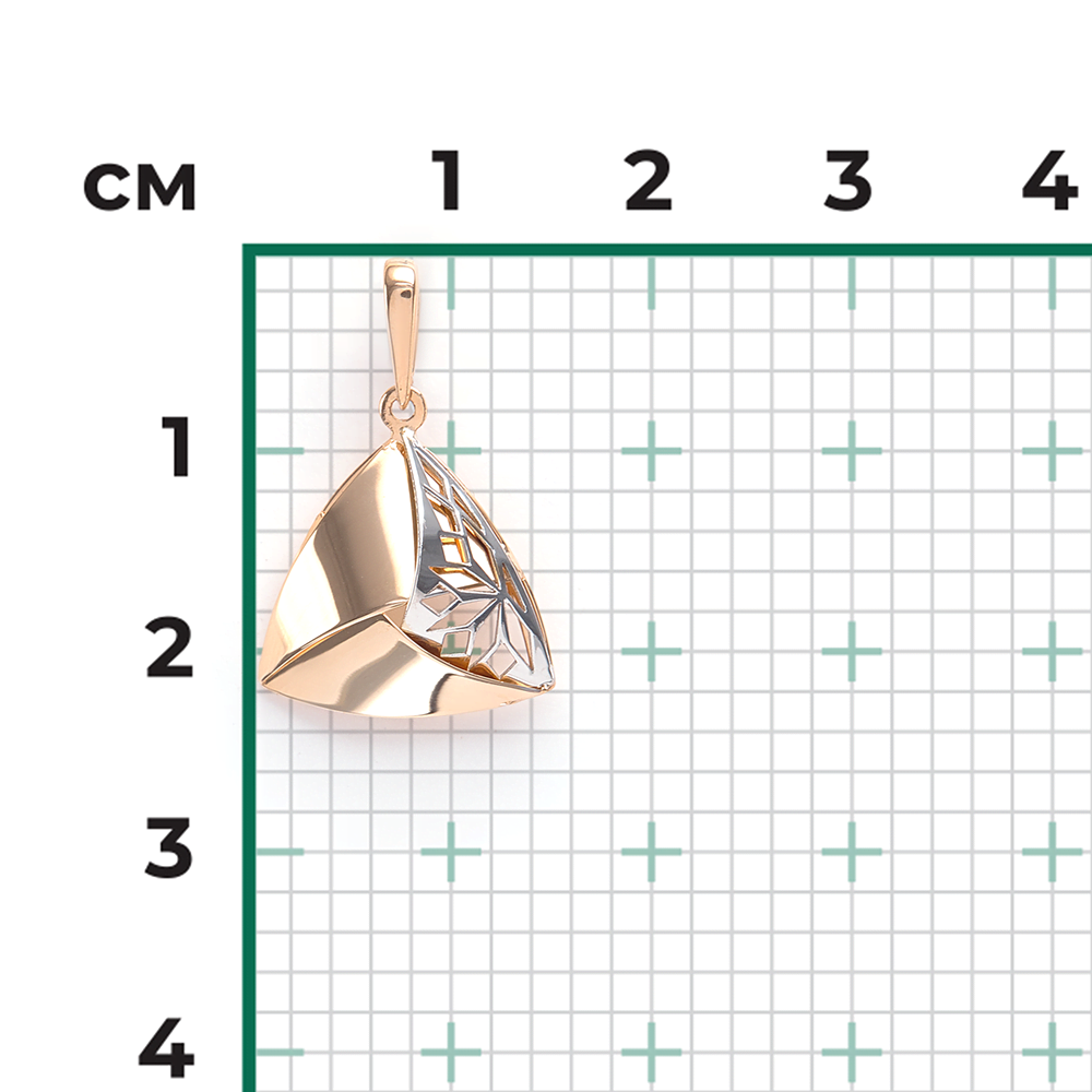 Подвеска из комбинированного золота 03-2642-00-000-1111-65