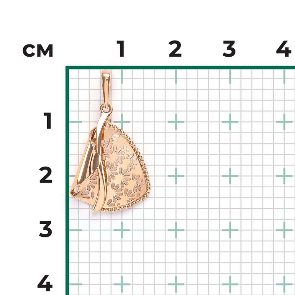 Подвеска из красного золота 03-2652-00-000-1110-65