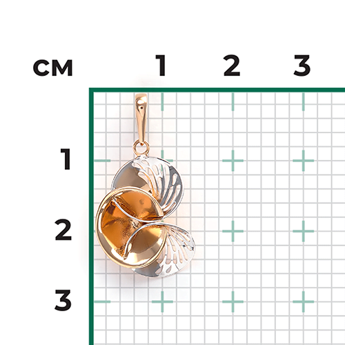 Подвеска из красного золота 03-2655-00-000-1110-65