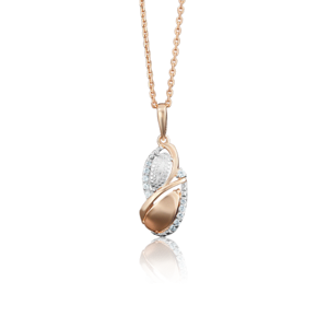 Подвеска из комбинированного золота с фианитами 03-2727-00-401-1111-65