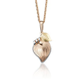 Подвеска «Лист липы» из комбинированного золота 03-2728-00-000-1113-65