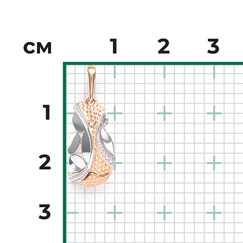 Подвеска из комбинированного золота 03-2748-00-000-1111-65