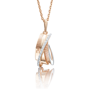 Подвеска из красного золота с фианитами 03-2757-00-401-1110-65