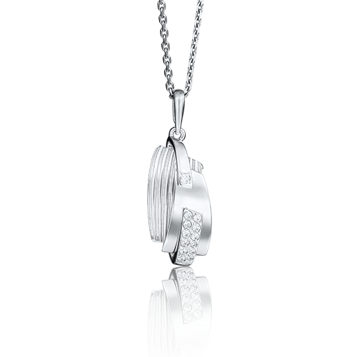 Подвеска из белого золота с фианитами 03-2764-00-401-1120-65