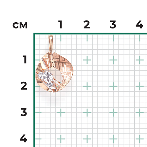 Подвеска из красного золота 03-2815-00-000-1110-65