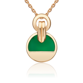 Подвеска из красного золота с агатом 03-3602-00-749-1110