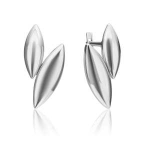 Серьги «Грация» с английским замком из серебра 02-4942-00-000-0200