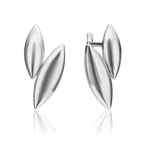 Серьги «Грация» с английским замком из серебра 02-4942-00-000-0200