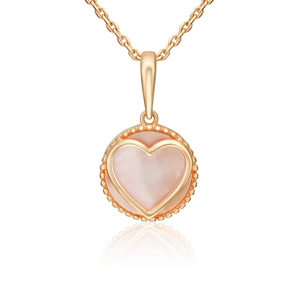 Подвеска «Первая любовь» из красного золота с перламутром 03-3601-00-745-1110