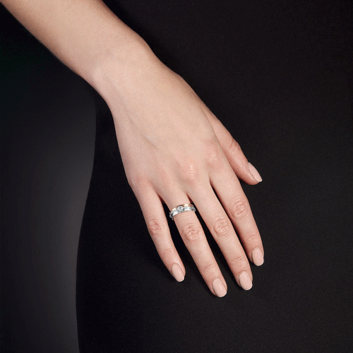 Кольцо из комбинированного золота с бриллиантами 01-5213-00-101-1111-30