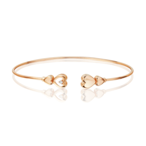 Браслет жесткий из красного золота с бриллиантом 05-0874-00-101-1110