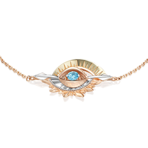 Браслет «Два солнца» из комбинированного золота с топазами 05-0681-00-201-1140-75