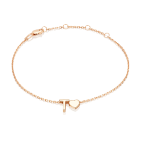 Браслет «Буква Т» из красного золота 05-0858-Т-000-1110