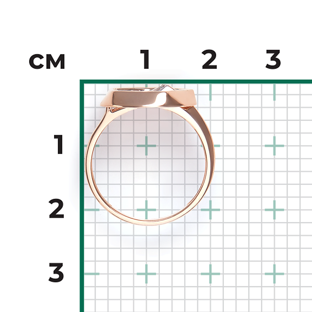 Кольцо из комбинированного золота с натуральным топазом white 01-5623-00-201-1111