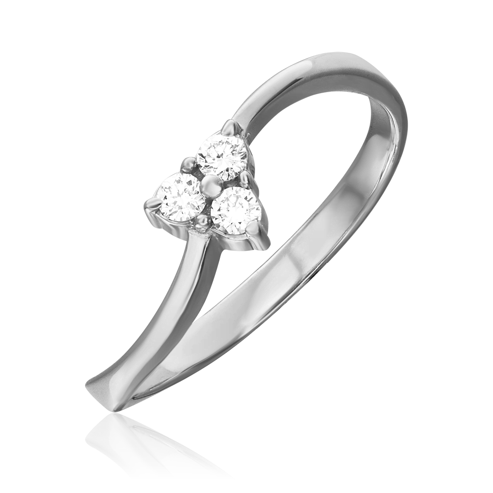 Кольцо из белого золота с бриллиантами 01-0524-00-101-1120-30