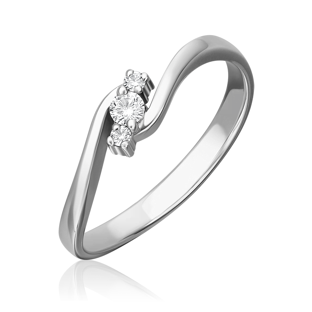 Кольцо из белого золота с бриллиантами 01-0542-00-101-1120-30