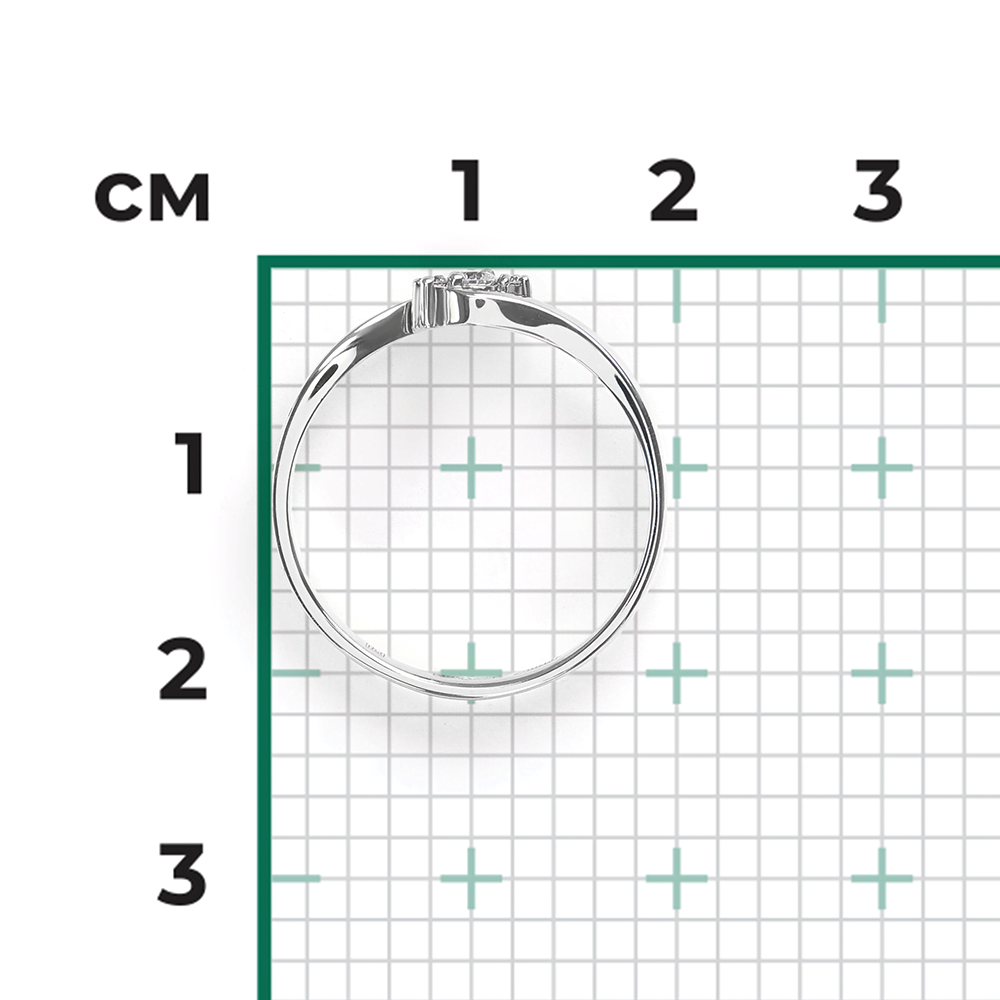 Кольцо из белого золота с бриллиантами 01-0542-00-101-1120-30