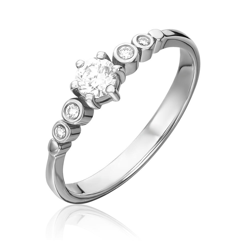 Кольцо из белого золота с бриллиантами 01-0544-00-101-1120-30