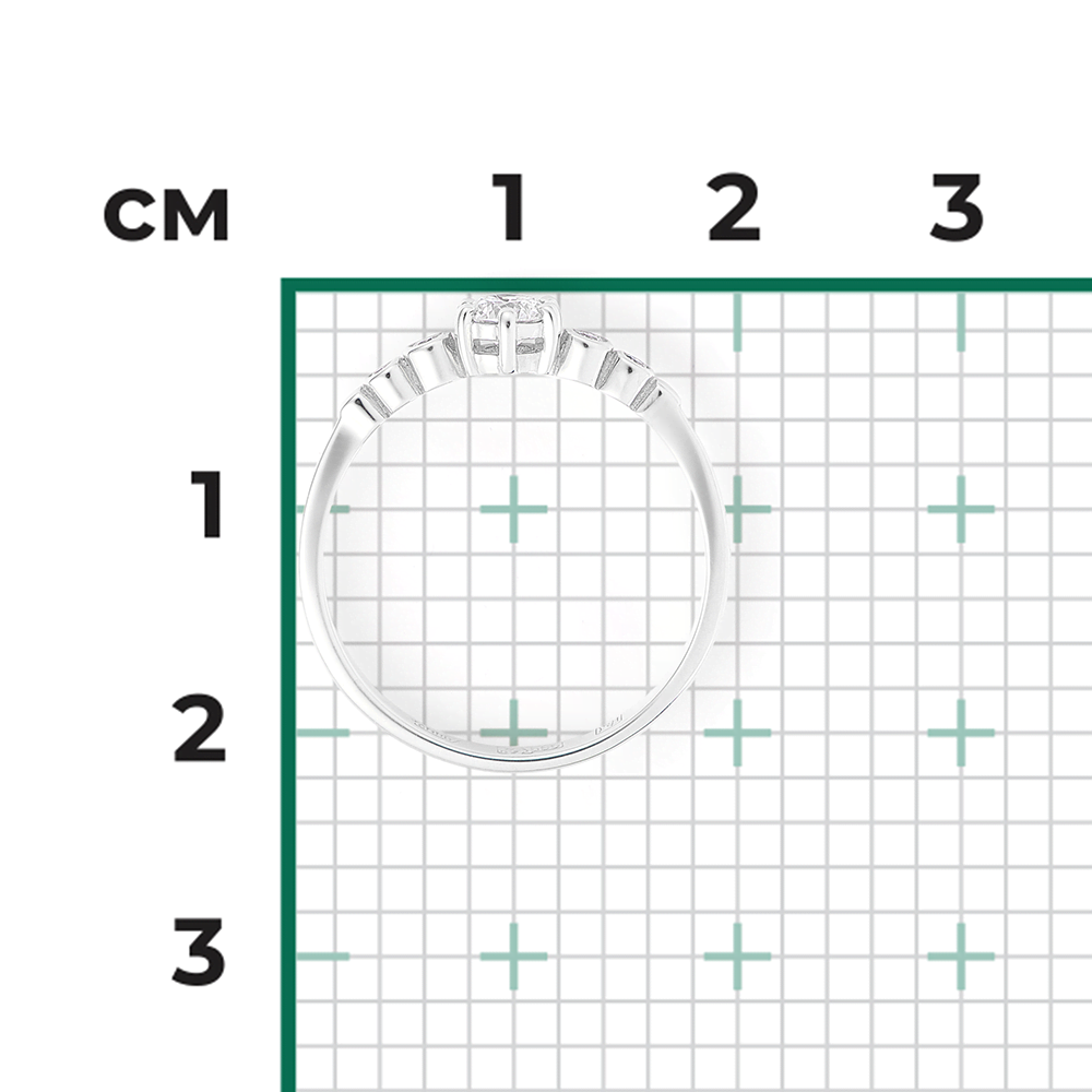Кольцо из белого золота с бриллиантами 01-0544-00-101-1120-30
