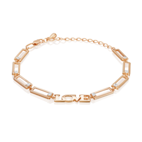 Браслет «Любовь» из красного золота с фианитами 05-0838-00-401-1110